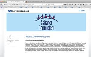 Turkey's Largest Volunteering Program Accomplished by a Company, The "Sabanci Volunteers" Website is Now on Line
