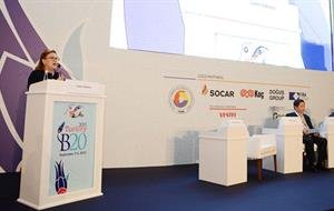 Güler Sabancı gave a speech in B20 Turkey Conference