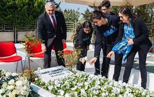 Sakıp Sabancı was remembered at his grave on the 14th anniversary of his death